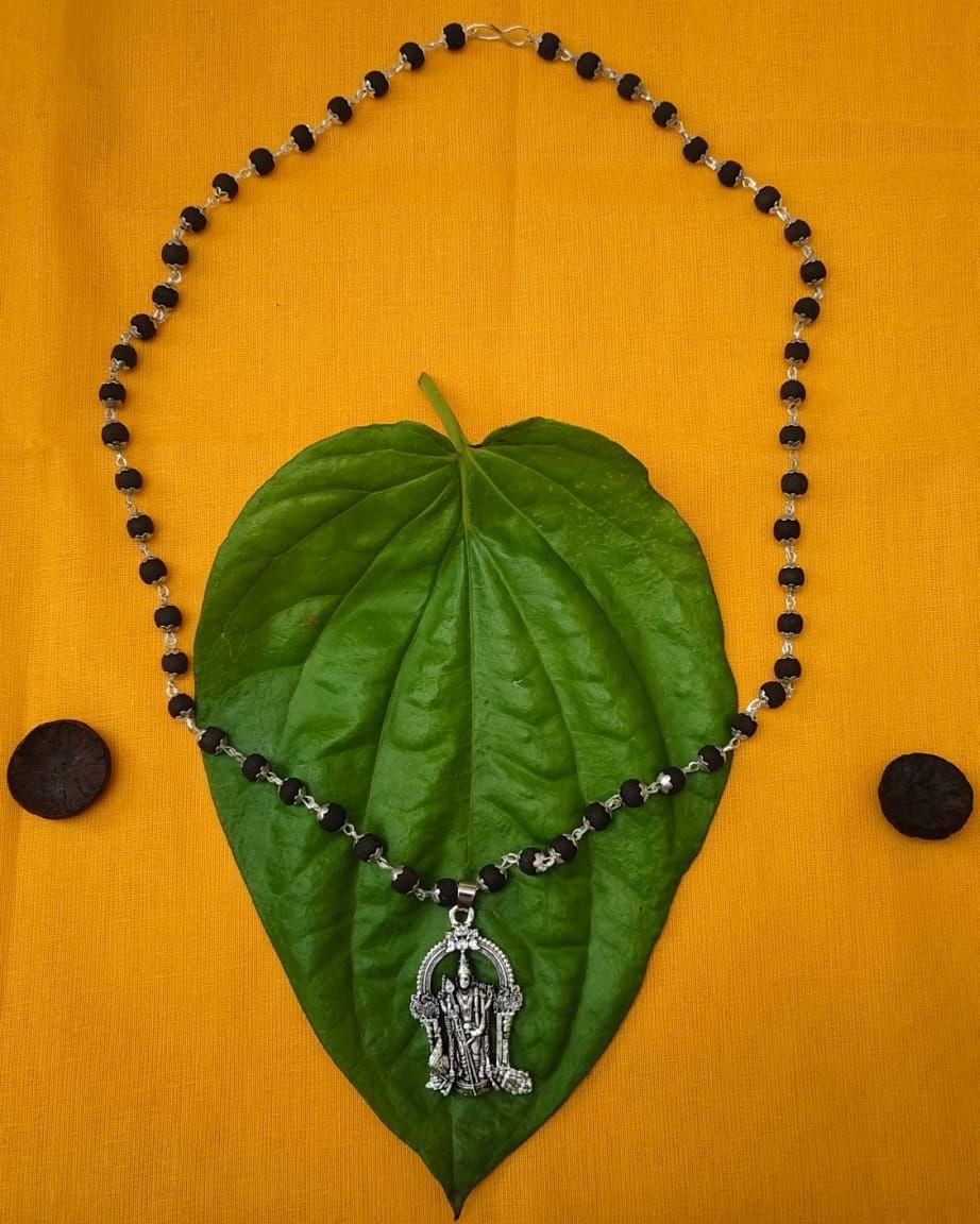 Karungali Mala With Murgan Locket