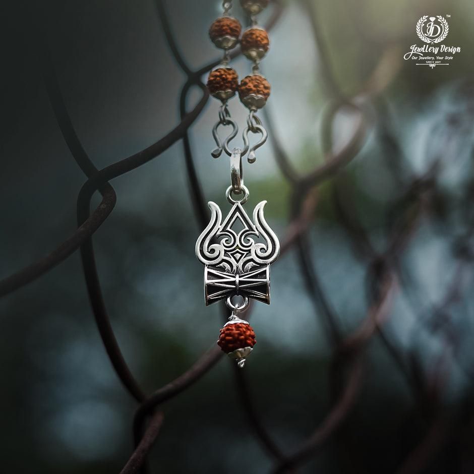 Trishul Damru Rudraksha Mala